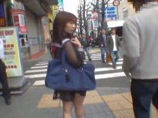 Mikan Astonishing Asian lady Enjoys Public