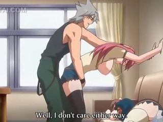 Pink haired anime goddess cunt fucked against the