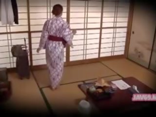 Adorável marvellous japonesa femme fatale a foder