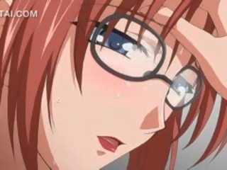 Anime sekolah seks dengan marvelous guru mendapat faraj fucked